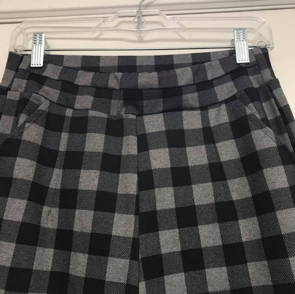 TRIBE Black and Gray Gingham Check Print Pull On Pant Size Large NWT - Picture 4 of 4